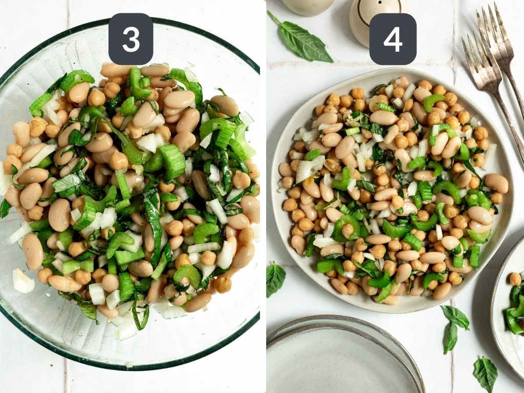Vegan White Bean Salad (OilFree)